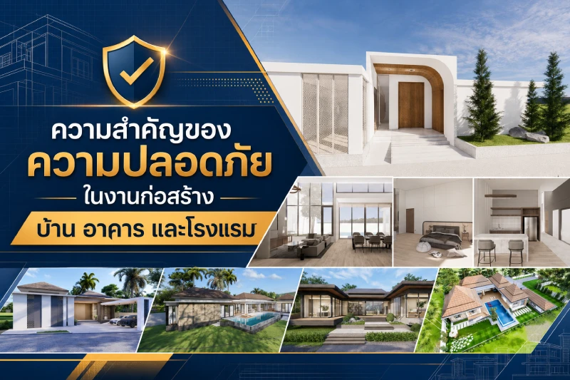 ความสำคัญของความปลอดภัยในงานก่อสร้างบ้าน อาคาร และโรงแรม