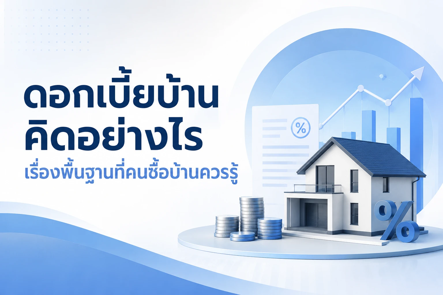 ดอกเบี้ยบ้านคิดอย่างไร เรื่องพื้นฐานที่คนซื้อบ้านควรรู้