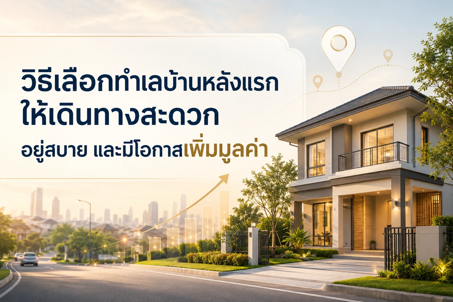 วิธีเลือกทำเลบ้านหลังแรกให้เดินทางสะดวก อยู่สบาย และมีโอกาสเพิ่มมูลค่า